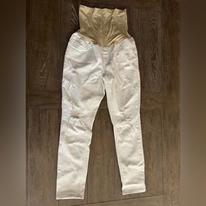 White maternity jeans size xl